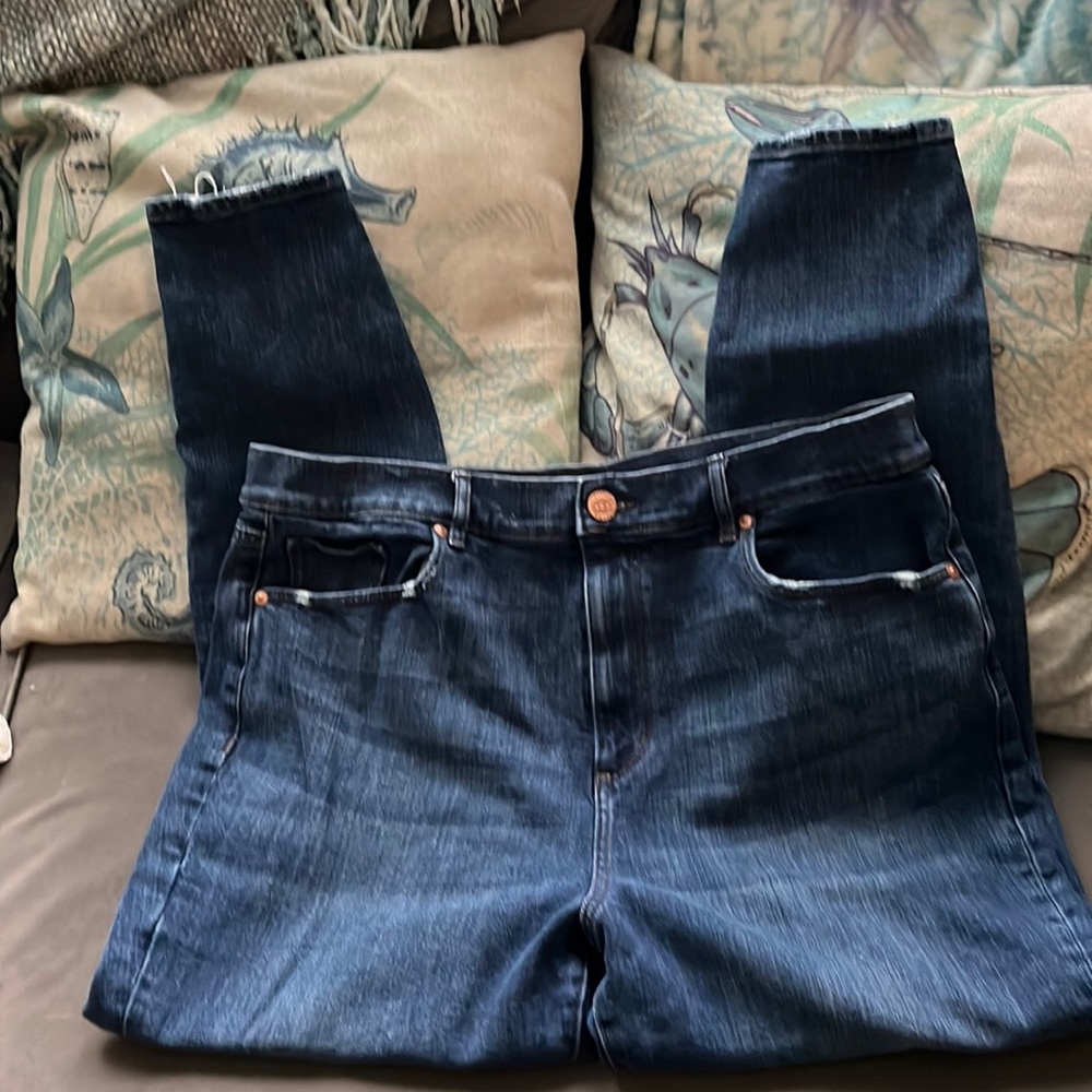 High rise skinny ankle jeans